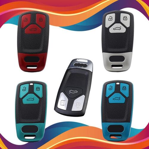 Blue Smart TPU Key Cover Fob Case for Audi A1 A3 A4 S3 S4 Q3 Q5 Q7