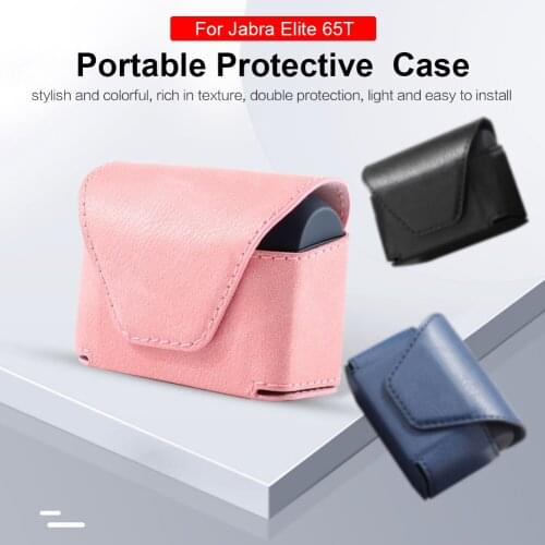 Headphone Case Earphone Box High-end Portable Travel Carrying Storage Case Earphones Cable Headset Bag For Jabra Elite 65T