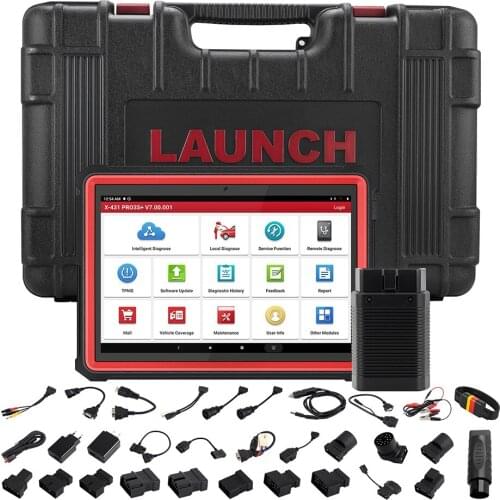 LAUNCH X431 PRO3S+ Plus 10.1" Car OBD2 Diagnostic Tools Automotive OBD Code Reader Scanner Active Test ECU Coding pk X431 V PRO