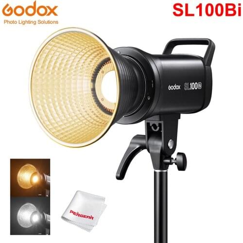 Godox SL100Bi 100W 2800K-6500K CRI96+ TLCI97+ LED Video Light Continuous Output Bowens Mount Studio Light VS Aputure Amaran 100X