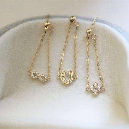 Liemjee Fashion Simple Jewelry S925 Silver Inlaid Zircon Adjustable Chain Ring For Women Feature Namour Charm Gift All Seasons