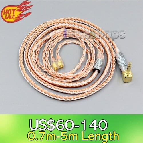 LN005795 2.5mm 3.5mm 4.4mm 4pole TRRS Balanced 16 Core OCC Silver Mixed Headphone Cable For Westone W60 W50 W40 UM50 UM30 UM10