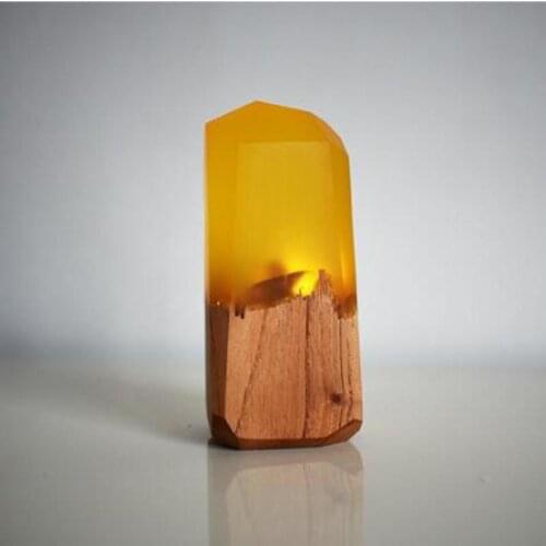 Usb Small Resin Exotic Table Lamp Solid Wood Sleep Light Gift Birthday Gift Table Lamps For Bedroom Decoration Desk Lamp