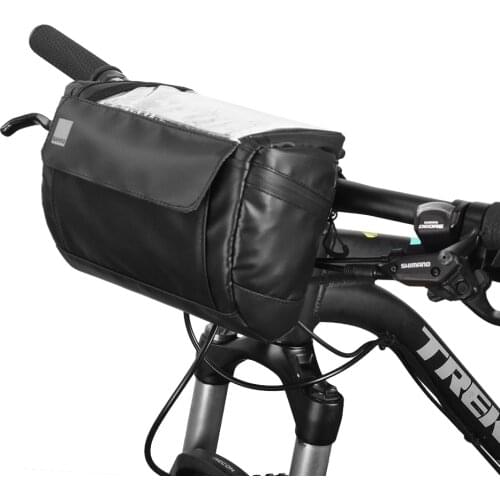Multifunctional Cycling Bike Bicycle Handlebar Bag Basket Bag Front Tube Pocket Outdoor Sports Shoulder Pack