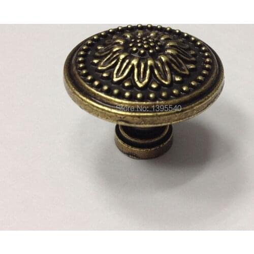 New 26mm Bronze Vintage Kitchen Cabinet Handles Furniture Drawer Knobs Creative Modern Cupboard Closet Drawer Handle Pulls Bars