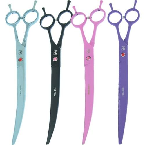 24CM Pets Grooming Scissors Japan Steel 9.0" Big Dogs Cutting Shears Cats Curved Tijeras Animal Trimmers Dogs accessories B0063A