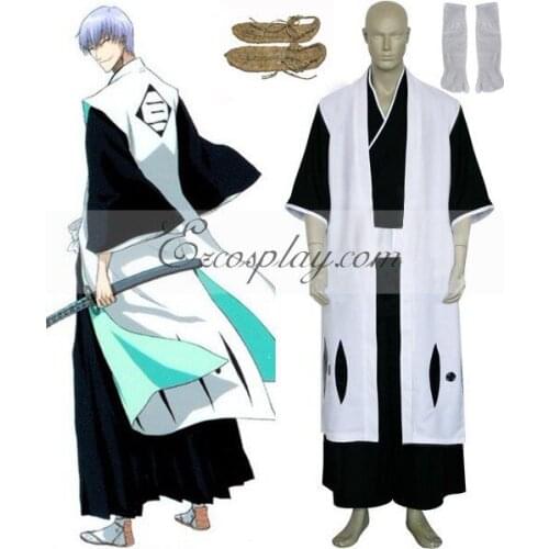 Bleach 3rd Division Captain Ichimaru Gin Cosplay Costume E001