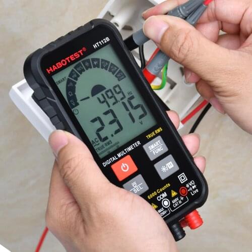 HABOTEST Automotive Multimeter Professional Digital Multimeter Mini Multimeter 600V Voltage Meter True RMS Electric Tester