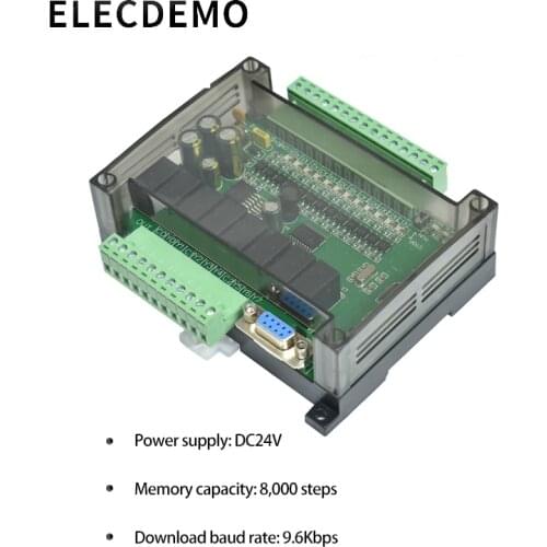 PLC Industrial Control Board FX1N FX2N FX3U-24MR PLC Controller Programmable