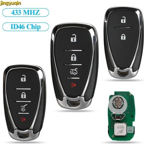 Jingyuqin Remote Smart Car Key Control For Chevrolet Camaro Equinox Cruze Malibu Spark HYQ4EA 2/3+1/4 Button