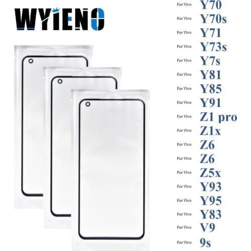 Digitizer LCD Sensor Glass For Vivo Y70 Y70s Y71 Y73s Y7s 9s Y81 Y83 Y85 V9 Y91 Y93 Y95 Touch Screen Glass lens + With OCA