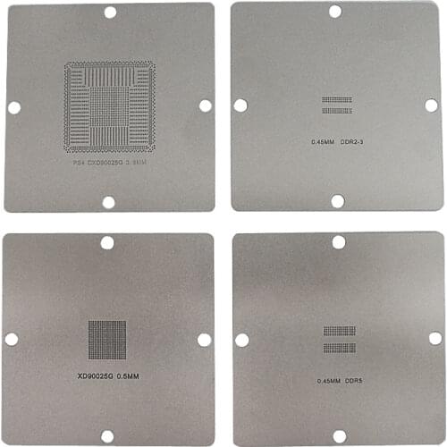 90x90mm BGA reballing stencils solder ball steel template for PS4 BGA IC reball station