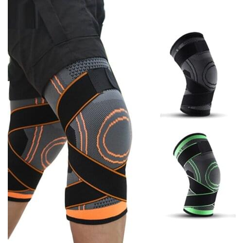 Outdoor knitting movement knee fitness running bandage compression knee riding gear
