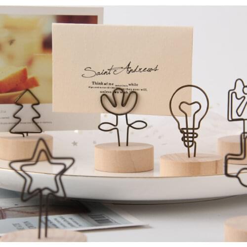 Various Shapes Photo Card Memo Clip Holder Wedding Party Clips Desk Decorative Gadget Ornament Note Clamp Party Supply