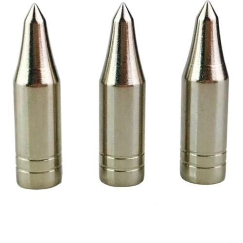 12pcs Archery Broadhead Field Points 5/16" 75 grain Glue on Replacement Practice Arrow Tips for OD8mm Arrow Stainless Steel