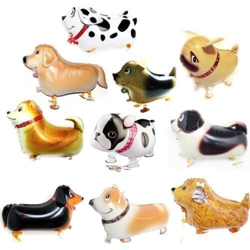 50pcs Cute Walking Animal Balloons Dog Foil Balloon For Wedding Balloon Decoration Baby Shower Birthday Party Decorations Kids