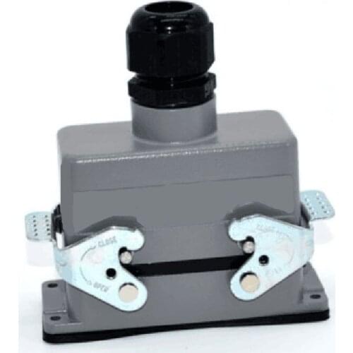 6 core single buckle Rectangular heavy-duty connector HE-6 core industrial waterproof aviation plug socket