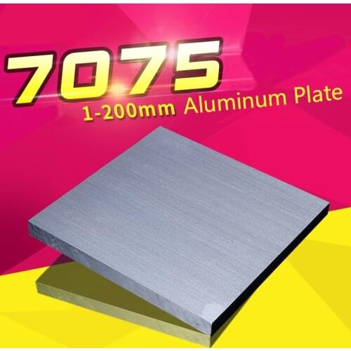 7075 Aviation Aluminum Alloy Plate Sheet Thicked Super Hard Block Thickness 15/20/25/30mm CNC Lathe Processing 100*100/150*150mm