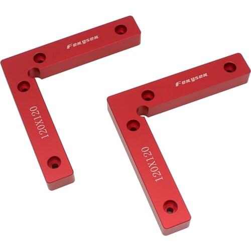 2pcs Aluminum L-Squre Clamping Squares,woodworking 90 degrees Try Square Angle Ruler,rectangular device,fixing clip