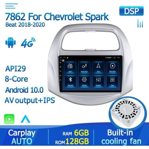 For Chevrolet spark/beat 2019 Android 10 GPS navigation AutoRadio Audio Video Stereo Wifi BT Car radio Multimedia Player 4G LTE