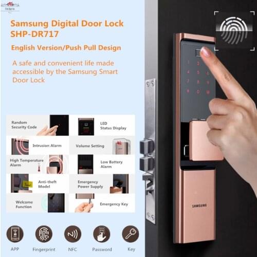 SAMSUNG Fingerprint Digital Wifi Door Lock loT Keyless SHP-DR708/SHP-DR717 English Verion Eurp Moritse