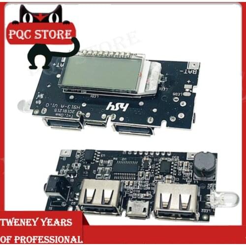Dual USB 18650 Battery Charger PCB Power Module 5V 1A 2.1A Mobile Power Bank Accessories for Phone DIY LED LCD Module Board