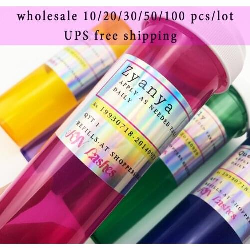 FOXYFOX wholesale pill bottle eyelash box wholesale pill box mink eyelashes case makeup 3d mink false lashes box faux cils