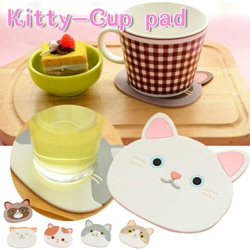 Creative Cute Table Placemat Waterproof Heat Insulation Non-Slip Bowl Pad Cartoon Milk coffee Water Coasters Kitchen Tableware