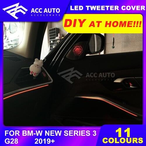 Tweeter cover for bm-w G28 year 2020 auto front door speaker loudspeaker audio horn with whole trim panel case shell