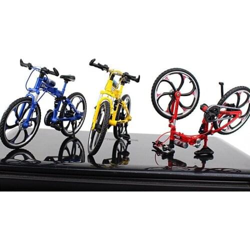 3 pcs Mini Finger BMX Bicycle Toys Cute Metal Mountain Bikes Model Bike Tech Decor Excellent Bmx Toys for kids Gift