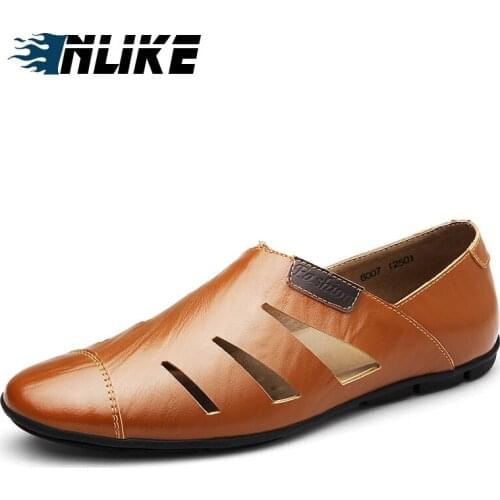 New Big Size Fashion Moccasins For Men Loafers Summer Walking Breathable Casual Shoes