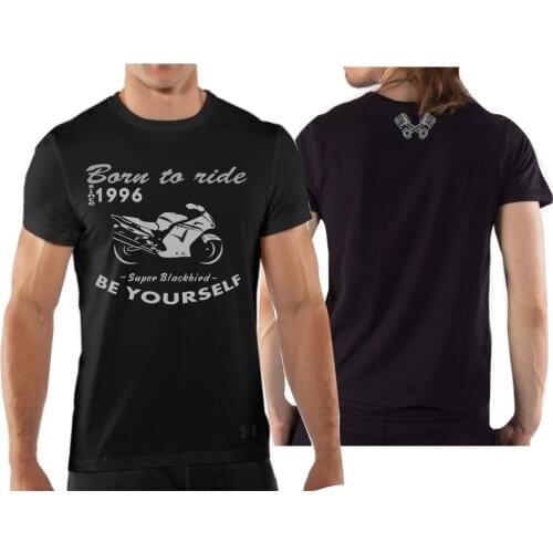 T-Shirt Maglia Per Moto Hon Cbr 1100 Xx Super Blackbird Tshirt Maglietta 2019 New Hot Sale Mens Short Sleeves Male Basic Tops