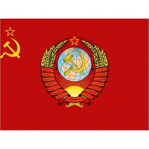 USSR Flag Coat of Arms Hammer and Sickle Windshield Motorcycle Decal High Quality KK Vinyl Cover Scratches Waterproof PVC