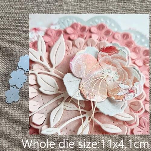 New Design Craft Metal stencil mold Cutting Dies 3pcs flowers decoration scrapbook die cuts Album Paper Card Craft Embossing