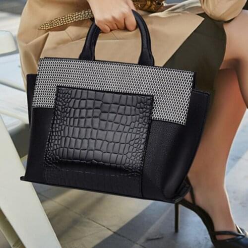 Crocodile Luxury Fashion Shoulder Messenger Bag High Quality Genuine Leather Women Purse and Handbag Large Capacity Casual Totes