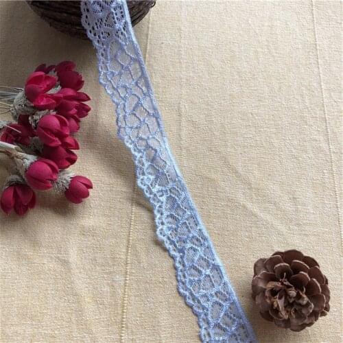 S1984 3cm Light blue width cotton lace trims garment cotton lace cloth scrapbooking diy accessories