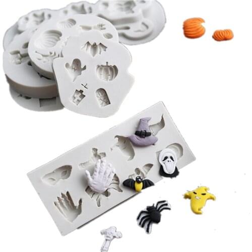 Halloween Series Silicone Mold Fondant Mould Cake Decorating Tools Chocolate Gumpaste Mold, Sugarcraft, Kitchen Accessories K132