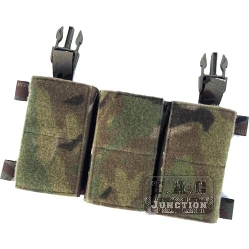 Tactical Triple 556 KYWI Placard Swift Clip Magazine Pouch Hook & Loop Triple Attack Magazine Front Panel