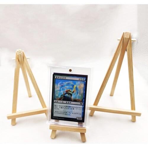 Three specifications Wooden Adjustable Card brick bracket For Mgt Cards Baseball/Basketball Card Holder Protector Card Bricks