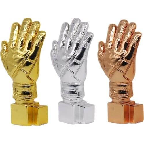 World Cup Replica Trophy Best Goalkeeper Award Golden Glove Trophy Football Player Souvenirs Limited Football Trophies Nice Gift