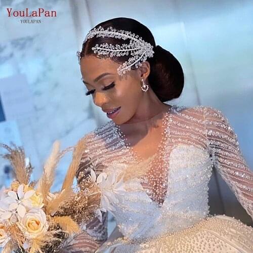 YouLaPan HP382 Luxury Crystal Wedding Headband for Women Hair Accessories Rhinestone Tiara Bridal Hair Jewelry Designer Band