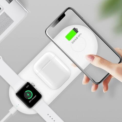Chargeur sans fil for iPhone Galaxy s10 note10 plus a50 Wireless Charger 3 in 1 for Apple watch Airpods 2 3 pro Wireless Charger