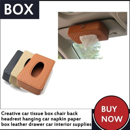 1pcs Colorful personality Advanced carbon fiber tissue box car for All cars A variety of colors and styles size 215*115*73mm