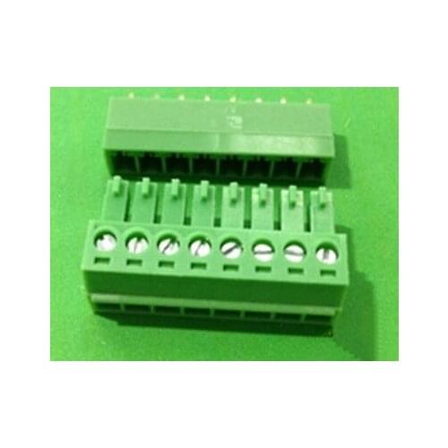 5PCS 3.81mm Pitch Right Angle 8 pin 8 way Screw Terminal Block Plug connector