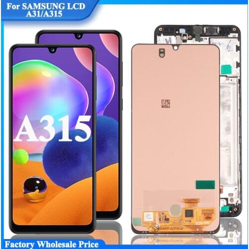 6.4'' New AMOLED For Samsung Galaxy A31 A315 LCD Display Touch Screen Digitizer LCD For Samsung A31 A315 Display Replacement