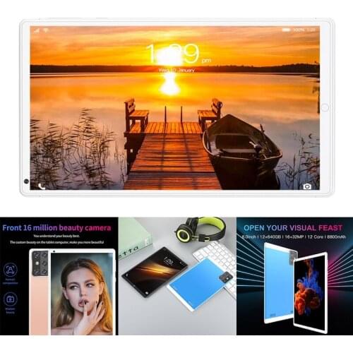 8-Inch Tablet Computer, Android Eight-Core Built-in Smart Gravity Sensor Learning Student Tablet 1G+16GB