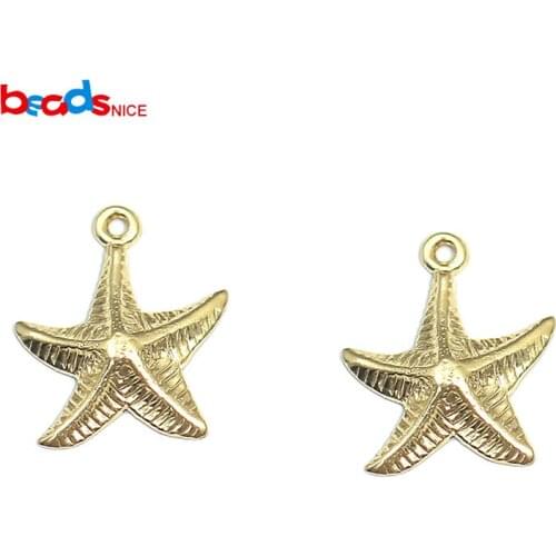 Beadsnice ID40040smt2 Gold Filled Star Charm Pendant For Necklace Jewelry Making Jewellery Component Wholesale Supply