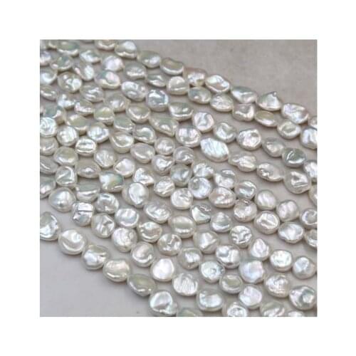 11-12MM 16Pcs Baroque Irregular 100% AA Natural Freshwater Pearl Beads Strand Charms Jewelry Loose Bead