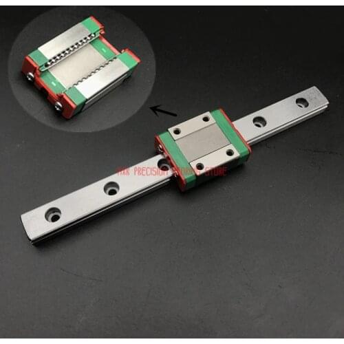 Cnc Router Parts 3d Print Parts Cnc For Kossel Mini Mgn7 Mgn12 Mgn15 Mgn9 Miniature Linear Rail Slide1pc Guide +1pc H Carriage