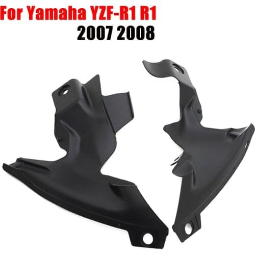 For Yamaha YZF R1 2007 2008 Ram Air Intake Tube Duct Cover Trim Motorcycle Fairing Bodywork Part ABS Unpainted R1 YZF-R1 YZFR1